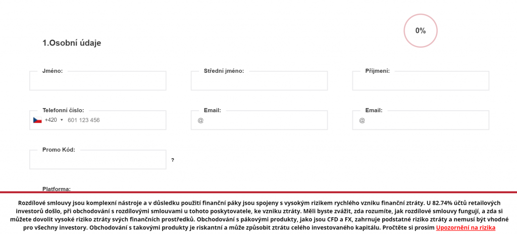 etrader registrace | Rozdílové smlouvy etrader registrace