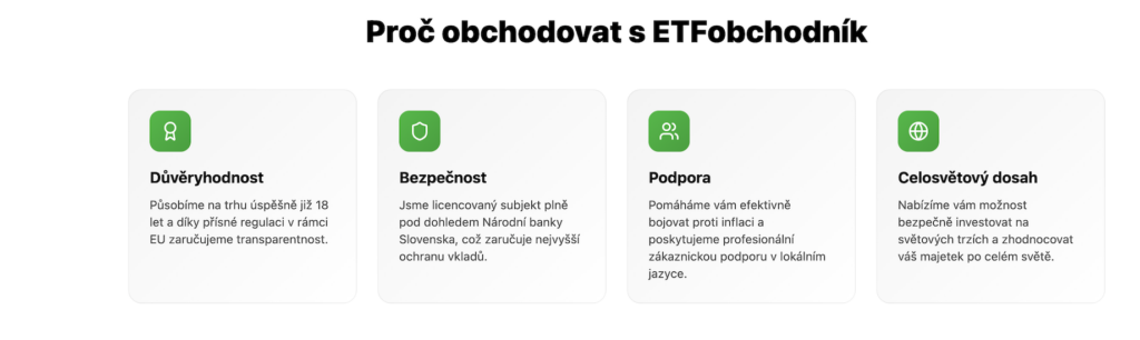 Proč obchodovat s ETFobchodník | Rozdílové smlouvy Důvěryhodnost – EU-regulace a transparentnost pro investory (důvěra a jasná pravidla).